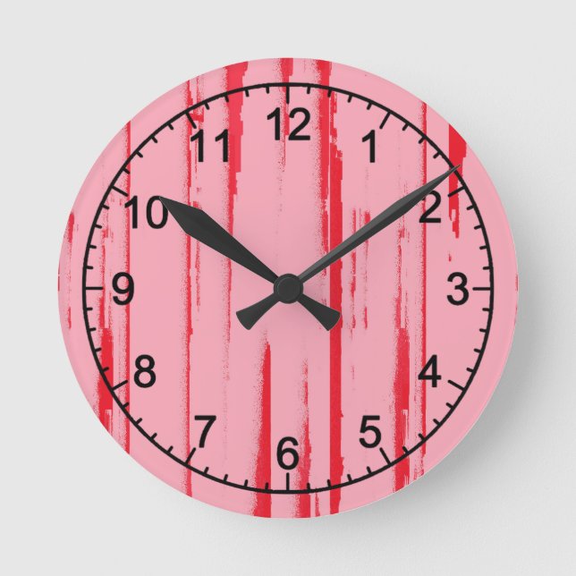 Sweet Moon Candy Wall Clock Runde Wanduhr (Vorderseite)