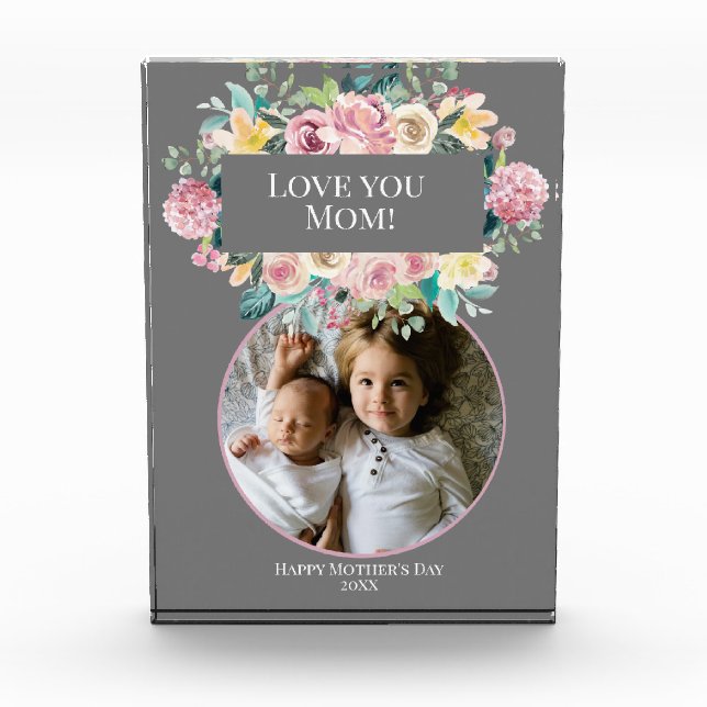 Sweet Mother's Day Beautiful Pink Blume Foto (Vorderseite)