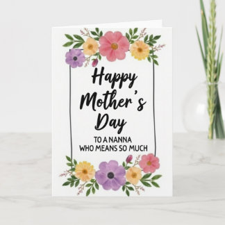 Sweet Mothers Day Nanna Card Karte