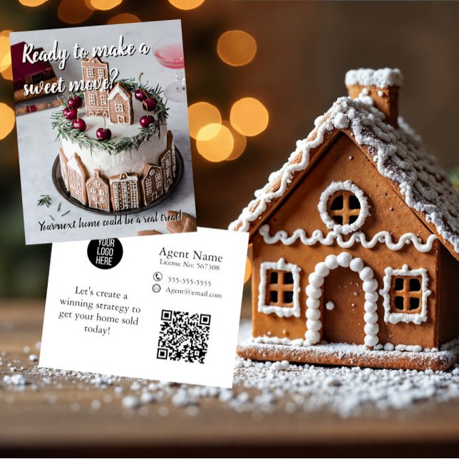 Sweet Move Real Estate Xmas Mailer gingerbread  Flyer (Von Creator hochgeladen)
