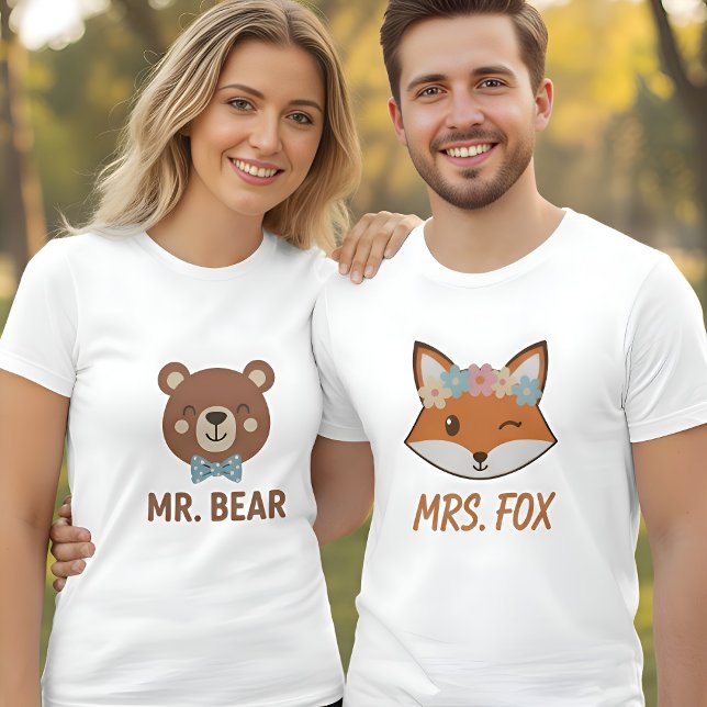 Sweet Mrs. Fox Women's Matching Couples T-Shirt (Von Creator hochgeladen)