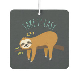 Sweet Napping Sloth "Take It Easy" Autolufterfrischer