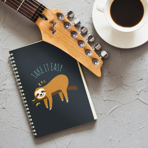 Sweet Napping Sloth "Take It Easy" Notizbuch