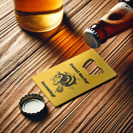 Sweet Nectar Incoming! Busy Beckets Cartoon Geldbeutel Flaschenöffner