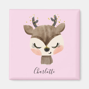 Sweet Niedlich & Girly Pastel Blush Pink Baby Rent Magnet