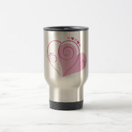 Sweet Niedlich Happy Valentine Liebe Herz weich ro Reisebecher