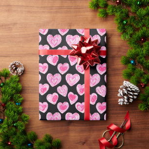 Sweet Niedlich Hearts Liebe Valentinstag Muster Geschenkpapier