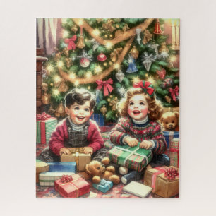 Sweet Nostalgic Children on Christmas to und from
