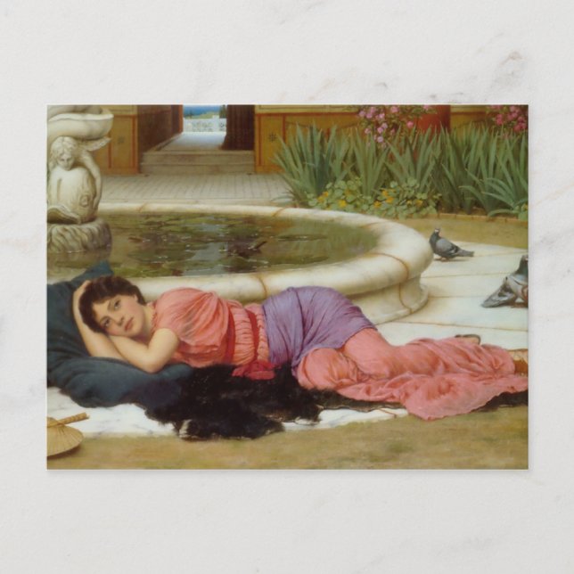 Sweet Nothing (Dolce Far Niente) John Godward Postkarte (Vorderseite)