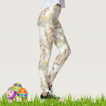 Sweet Oaster Bunnies & Daffodils Leggings