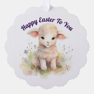Sweet Oaster Lamb Paper Ornament Card Karte
