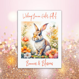 Sweet Oaster Segen Vintag Bunny Rabbit Postkarte