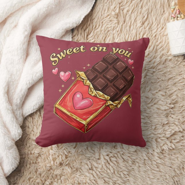 Sweet on You Chocolate Valentine design Kissen (Decke)