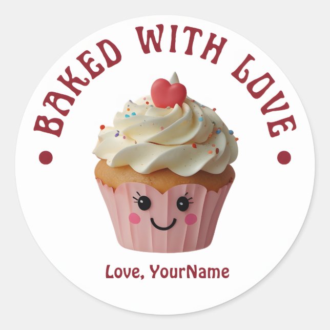 Sweet on You Cute Strawberry Valentine Sticker (Devant)