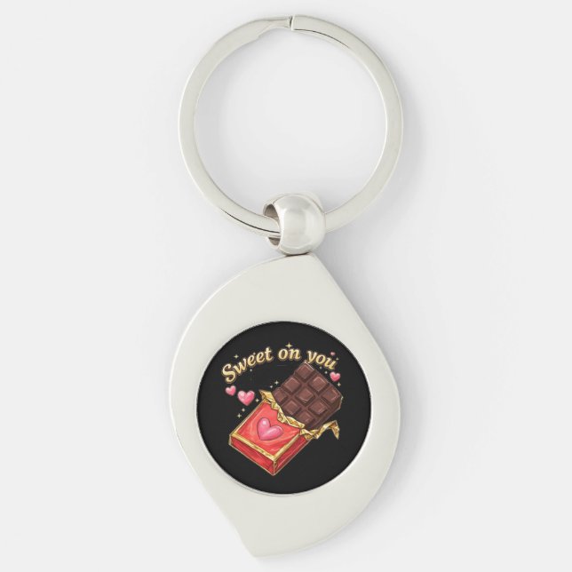 SWEET ON YOU VALENTINE DESIGN Acrylic Keychain Schlüsselanhänger (Vorderseite)
