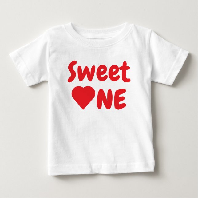 Sweet One 1. Geburtstag Baby T-shirt (Vorderseite)
