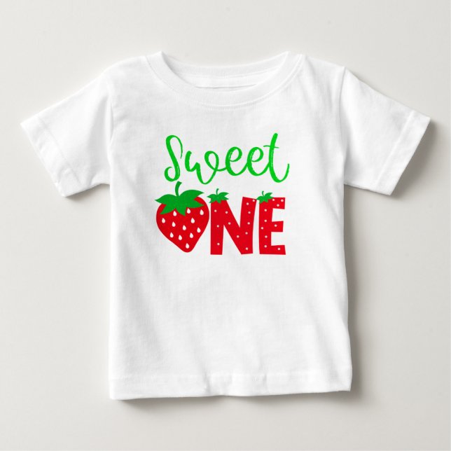Sweet One 1. Geburtstag Baby T-shirt (Vorderseite)