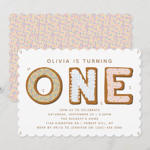 Sweet ONE 1. Geburtstag Einladung