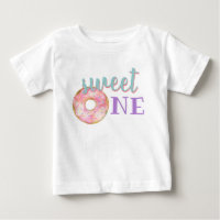 Sweet One Baby Girl Erstgeburt Outfit Donut