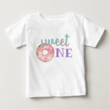 Sweet One Baby Girl Erstgeburt Outfit Donut