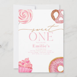 Sweet One Birthday Party Einladungen