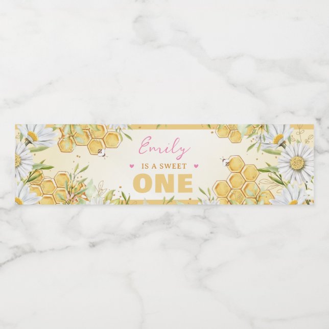 Sweet One Bumblebee 1. Geburtstagsparty (Einzelnes Label)