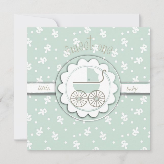 Sweet One Card Square Einladung (Vorderseite)