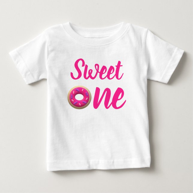Sweet One Donut 1er Anniversaire T-shirt bébé (Devant)