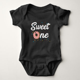 Sweet One Donut 1st Birthday Girls Baby Strampler