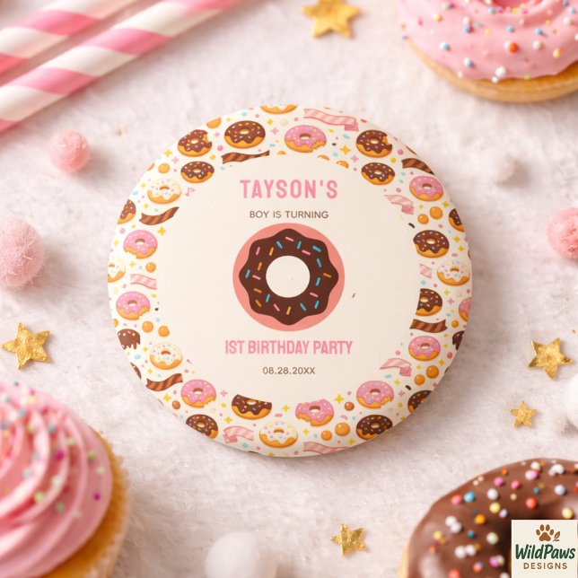 Sweet One Donut 1st Birthday Party | Cute Donut  Button (Sweet One Donut 1st Birthday Party | Cute Donut Button
)