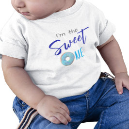 Sweet One Donut Blue Boy 1. Geburtstag Party Baby T-shirt
