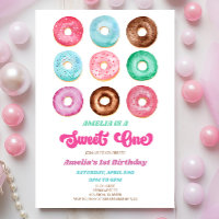 Sweet One Donut Sprinkles 1. Geburtstag Party