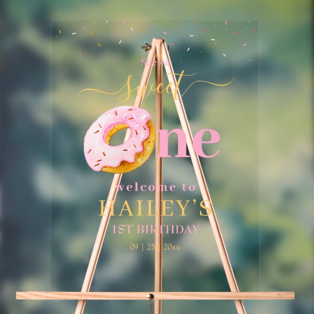 Sweet One Donuts Anniversaire Invitation, Donuts R (Neutre)