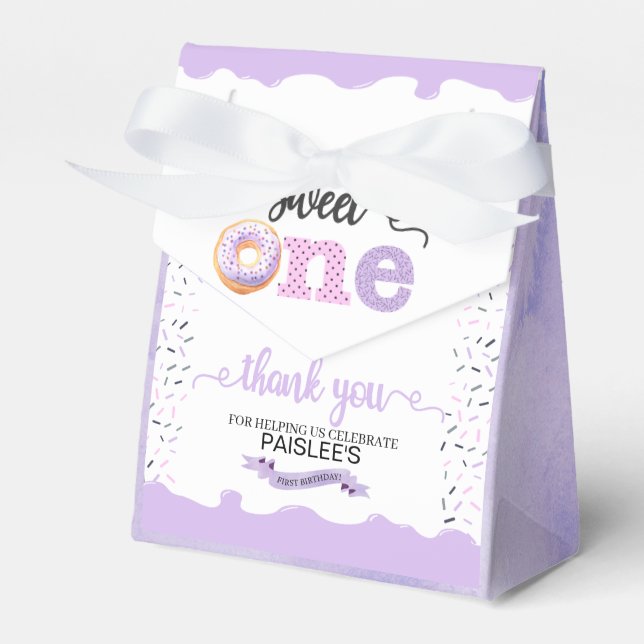 Sweet One First Birthday Party Fevor Box Geschenkschachtel (Vorderseite)