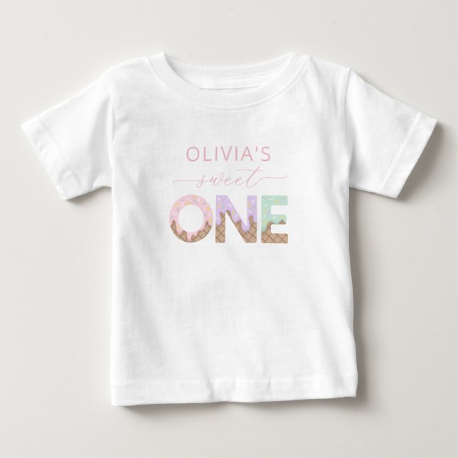 Sweet One Ice Cream Birthday Shirt (Vorderseite)