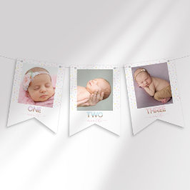 Sweet One Ice Cream First Birthday Foto Banner