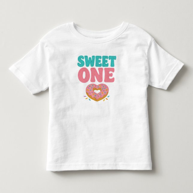 Sweet One Imitats Stickerei Kleinkind T-shirt (Vorderseite)
