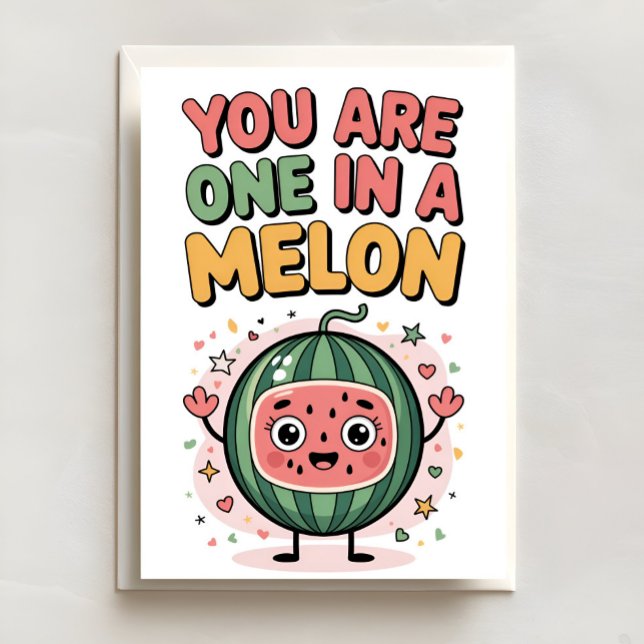 Sweet One in a Melon Birthday Card Karte (Von Creator hochgeladen)