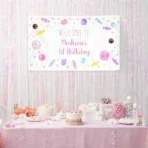 Sweet One Lollipop Candy Birthday