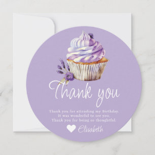 Sweet One Muffin Lila Pastel Vielen Dank Dankeskarte