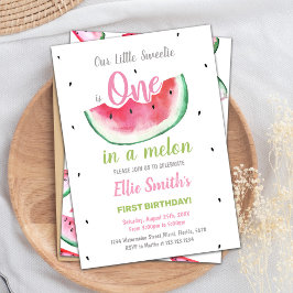 Sweet One Summer Party Card für Mädchen Einladung