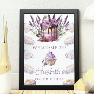 Sweet One zum ersten Geburtstag Personalisiert Poster