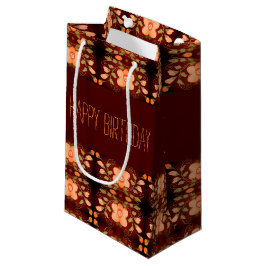 Sweet Orange Blume Gemustert Geburtstagsgeschenkta Kleine Geschenktüte