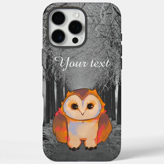 Sweet owl, winter uil iPhone 16 pro max hülle (Rückseite)
