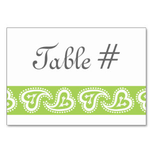 Sweet Paisley Hearts dans la carte de table Perido