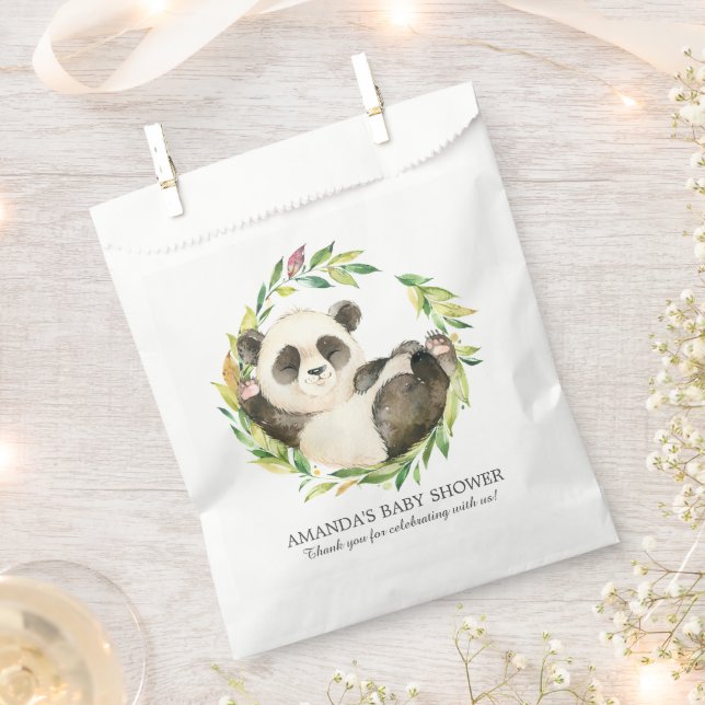 Sweet Panda Bear Baby Dusche Gefallen Taschen Geschenktütchen (Ausgeschnitten)