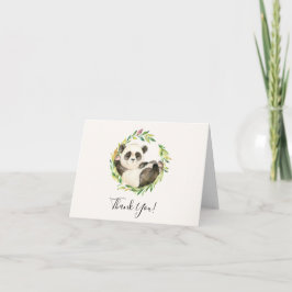 Sweet Panda Bear Babydusche Vielen Dank Hinweis Dankeskarte