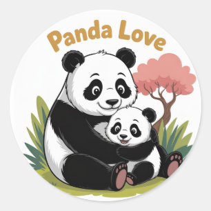 Sweet Panda Love Retour À L'École Stickers