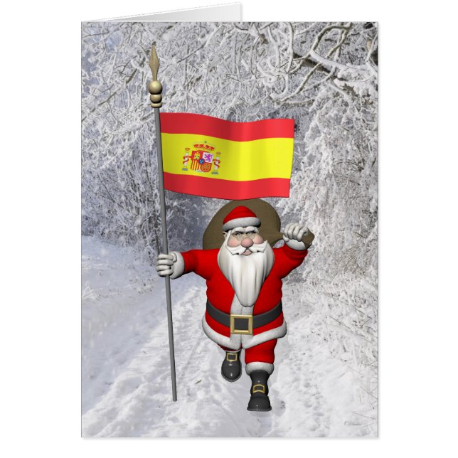 Sweet Papá Noel Waving La Rojigualda (Devant)