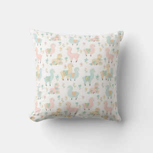 Sweet Pastel Llamas Kissen